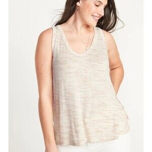 Old Navy Luxe Space-Dye Stripe Tank Top for Women